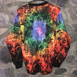 Vtg Colorful galaxy futbol soccer goalie jersey M